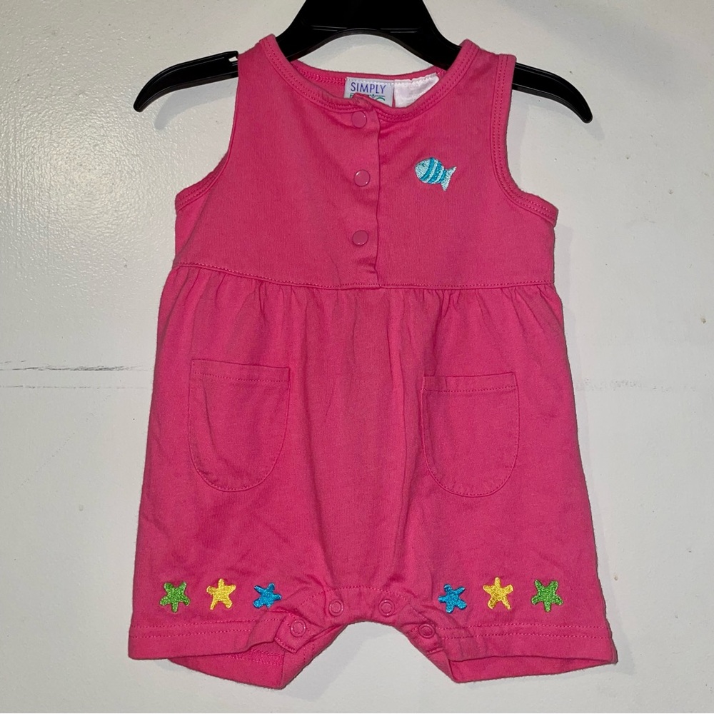 Vintage 3/6m Simply Basic Romper